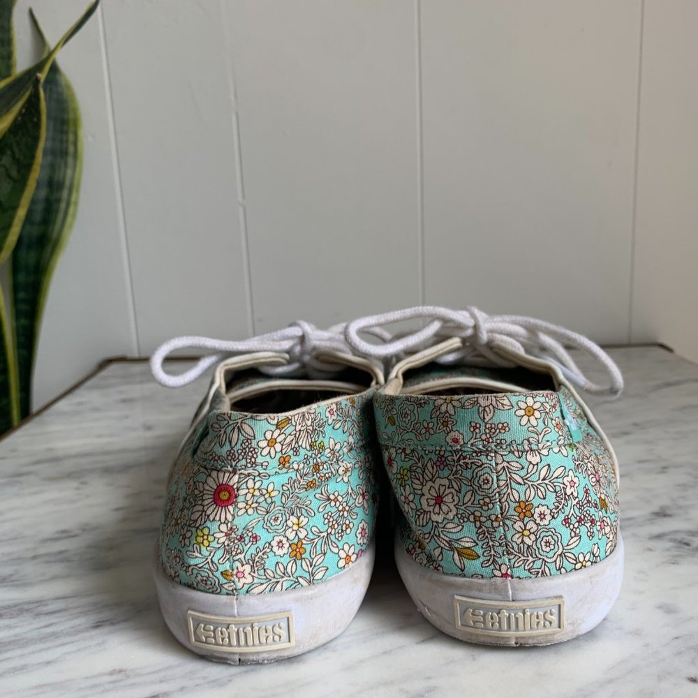 Women's Etnies Floral Sneakers size 8 - Picture 5 of 12